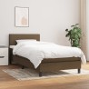 Sommier à lattes de lit avec matelas Marron foncé 80x200 cm 