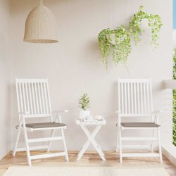 Coussins de chaise jardin lot de 2 taupe 40x40x4cm tissu oxford 