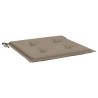 Coussins de chaise jardin lot de 2 taupe 40x40x4cm tissu oxford 