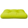 Coussin de palette vert vif 58x58x10 cm tissu 