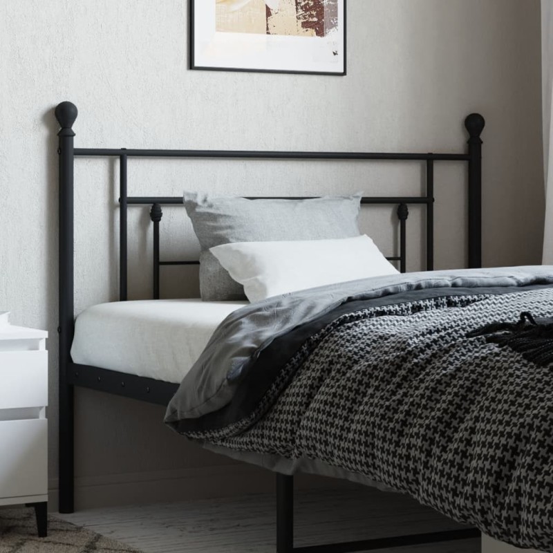 Tête de lit métal noir 107 cm Tête de lit métal noir 107 cm