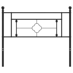 Tête de lit métal noir 107 cm 