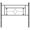 Tête de lit métal noir 107 cm 