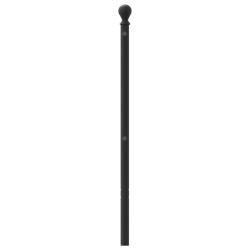 Tête de lit métal noir 107 cm 