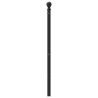 Tête de lit métal noir 107 cm 