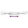 Jeu d'accessoires de voile d'ombrage 8 pcs Acier inoxydable 