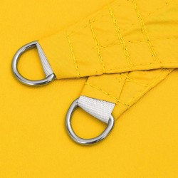 Voile de parasol tissu oxford carré 2,5x2,5 m jaune 
