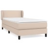 Sommier à lattes de lit avec matelas Cappuccino 100x200 cm 