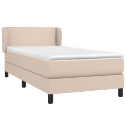 Sommier à lattes de lit avec matelas Cappuccino 100x200 cm 