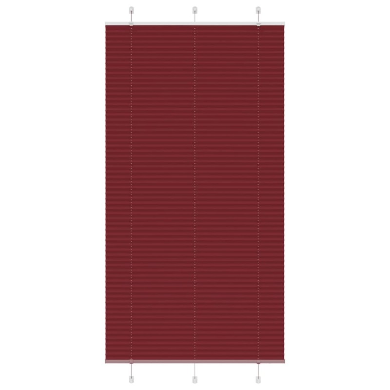 Store plissé rouge bordeaux 110x200 cm largeur du tissu 109,4cm 