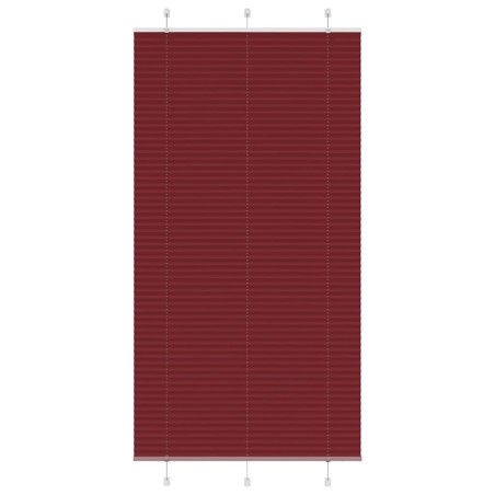 Store plissé rouge bordeaux 110x200 cm largeur du tissu 109,4cm 