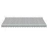 Auvent rétractable anthracite et blanc 4,5x3 m tissu/aluminium 