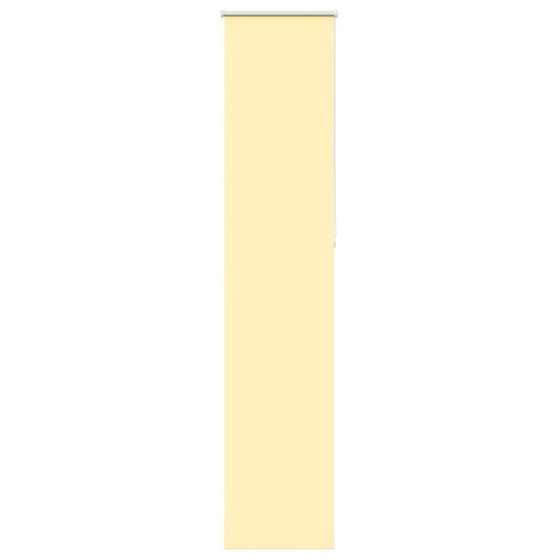 Store enrouleur occultant jaune largeur du tissu 55,7 cm 