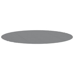 Bâche de piscine gris clair Ø366 cm géotextile polyester 
