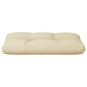 Coussin de palette beige 70x40x12 cm tissu 
