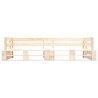 Canapés de jardin palette 2 pcs avec coussins rouge Bois de pin 