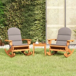 Ensemble de salon de jardin Adirondack 3 pcs bois acacia solide 