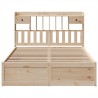 Cadre de lit sans matelas 150x200 cm bois de pin massif 