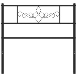 Tête de lit métal noir 80 cm 