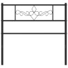 Tête de lit métal noir 80 cm 