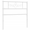 Tête de lit métal blanc 80 cm 