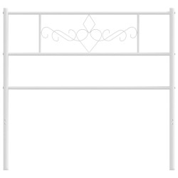 Tête de lit métal blanc 80 cm 