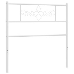 Tête de lit métal blanc 80 cm 