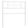 Tête de lit métal blanc 80 cm 