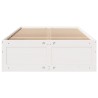 Cadre de lit sans matelas avec tiroirs 120x200 cm bois de pin 