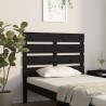 Tête de lit Noir 75x3x80 cm Bois massif de pin 