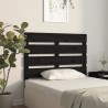 Tête de lit Noir 75x3x80 cm Bois massif de pin 