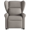 Fauteuil inclinable de massage électrique Taupe Tissu 