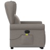 Fauteuil inclinable de massage électrique Taupe Tissu 
