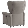 Fauteuil inclinable de massage électrique Taupe Tissu 