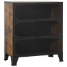 Armoires de rangement 2 pcs Marron 72x36x82 cm Métal et MDF 