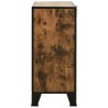 Armoires de rangement 2 pcs Marron 72x36x82 cm Métal et MDF 