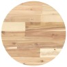 Dessus de table rond Ø40x2 cm bois massif d'acacia 
