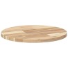 Dessus de table rond Ø40x2 cm bois massif d'acacia 