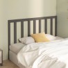 Tête de lit Gris 156x4x100 cm Bois massif de pin 