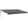 Auvent rétractable automatique anthracite 4x3 m 