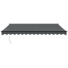 Auvent rétractable automatique anthracite 4x3 m 