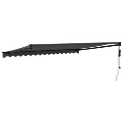 Auvent rétractable automatique anthracite 4x3 m 