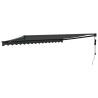 Auvent rétractable automatique anthracite 4x3 m 