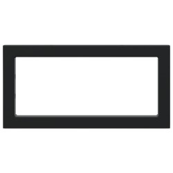 Supports d'étagères pour lavabo 2 pcs noir rectangulaire acier 