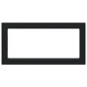 Supports d'étagères pour lavabo 2 pcs noir rectangulaire acier 
