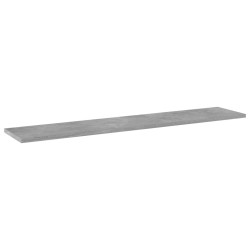 Panneaux de bibliothèque 4 pcs gris béton bois d’ingénierie 