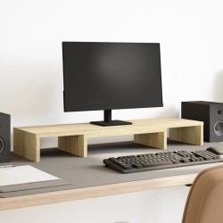 Support de moniteur élévateur réglable chêne sonoma 