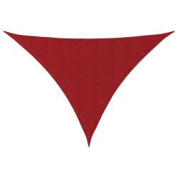 Voile de parasol tissu oxford triangulaire 2,5x2,5x3,5 m rouge 