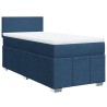 Sommier à lattes de lit avec matelas Bleu 90x190 cm Tissu 
