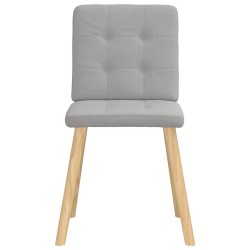 Chaises à manger lot de 6 gris nuage tissu 